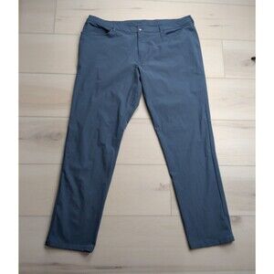 Lululemon ABC Pant Classic Warpstreme Mens 44x35 Tall Iron Blue Stretch M5970T